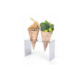 SOPORTE inox 2 Conos - Acero Inoxidable, Color Plata