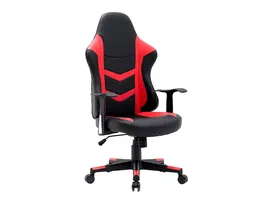 Q-connect Silla Gaming Orvieto Simil Piel Negro Rojo Alt Max 1200mm Ancho 650mm Profundo 650mm Ruedas Premium