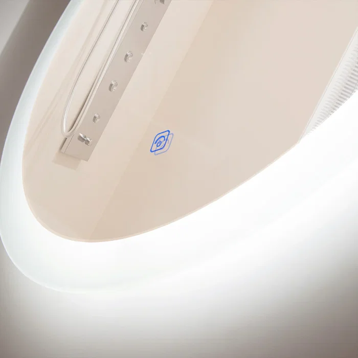 Espejo LED Baño Iluminado Táctil Dimable Ø60cm 15W 4200K con Interruptor Táctil SUN-SYJ-16308