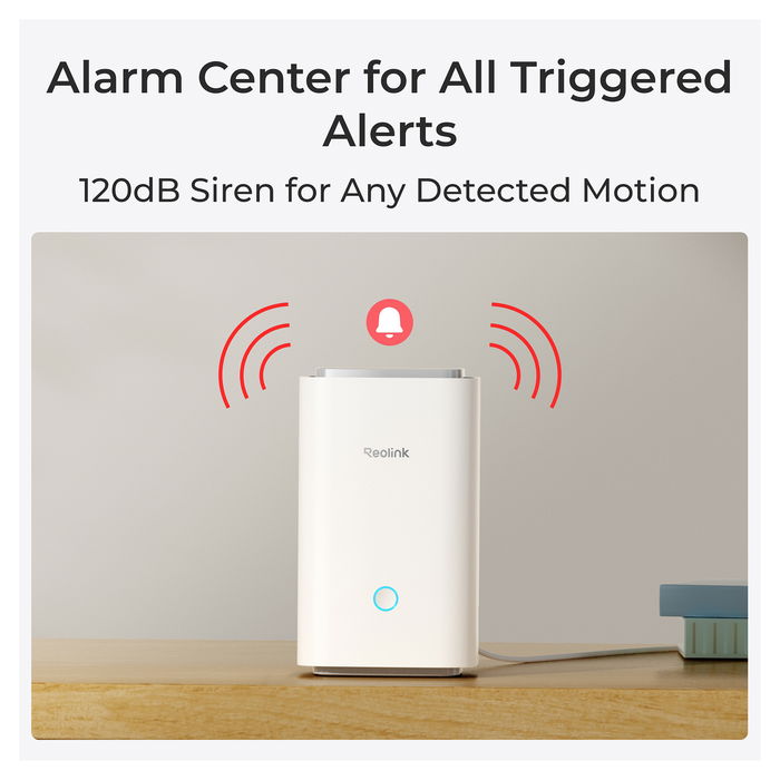 Reolink Hub 1, Hub Interior, Blanco, 8 Cámaras, Ethernet, WiFi, 512 GB MicroSD