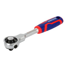 Workpro Llave de carraca cabeza articulada ¼ pulg, 72 dientes