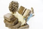 DKD Home Decor Figura de Niño en Resina con Acabado Dorado