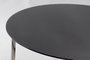 DKD Home Decor Mesa de Centro de Acero y Cristal Negro y Plateado