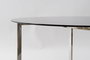 DKD Home Decor Mesa de Centro de Acero y Cristal Negro y Plateado