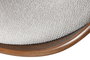 DKD Home Decor Taburete Ajustable de Poliester y Nogal