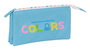 Portatodo Triple Benetton Spring Azul cielo 22 x 12 x 3 cm