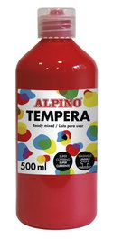 Tempera Alpino Liquida 500 Ml (Botella) Rojo