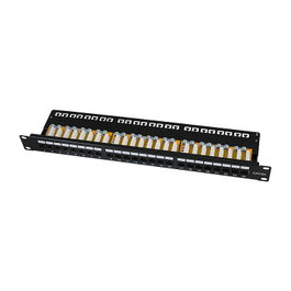 LogiLink NP0133 Patch Panel Cat.6A 24-Port UTP 1U Negro