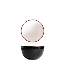 Summa Bol Moon Brown - Bowl de vitro porcelana marrón, 13 cm diámetro x 7.5 cm alto, 45 cl, vajilla (Set de 6)