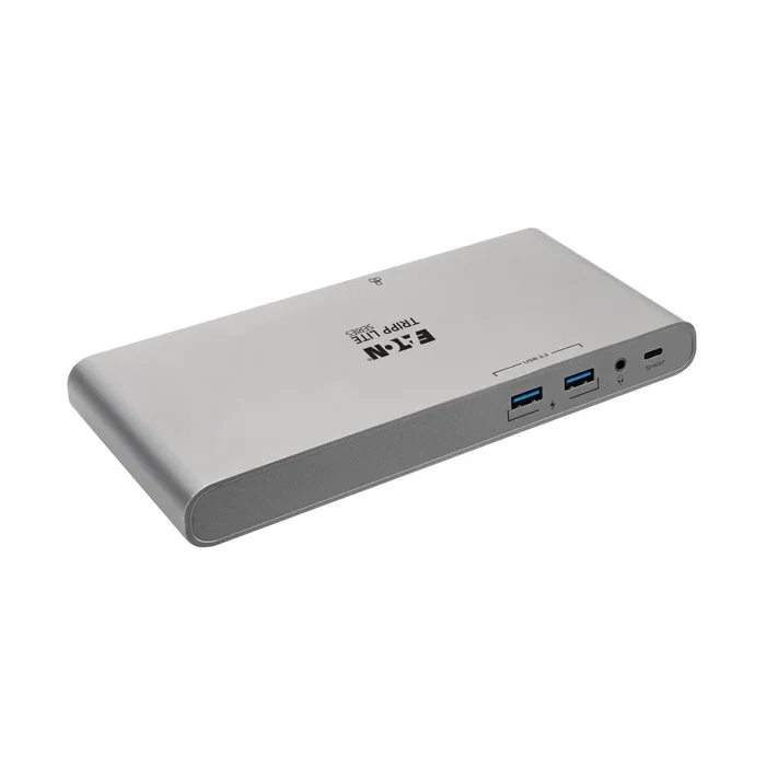 Tripp Lite U442-DOCK4-INT Docking Station USB-C con Triple Pantalla 4K (HDMI, DisplayPort, VGA), Hub USB 3.2 Gen 2 (USB-A/USB-C), Ethernet GbE y Carga PD de 100W