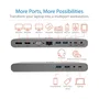 Eaton Docking Station USB-C Triple Display 4K HDMI/DisplayPort VGA Gris