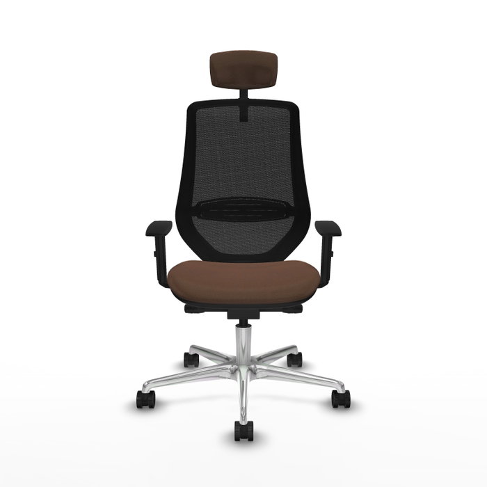 PIQUERAS Y CRESPO Silla de oficina Mardos con mecanismo Sincro/Traslack Marrón oscuro y Negro PIQUERAS Y CRESPO Silla de oficina Mardos con mecanismo Sincro/Traslack Marrón oscuro y Negro