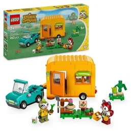 Lego Animal Crossing 77054 Caravana y Puesto de Jardín de Racine Coche de Juguete
