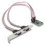 DeLOCK Mini PCIe Karte Full Size a 2 x Seriell RS-232 D-Sub 9 Pin - Tarjeta de Expansión con 2 Puertos Serie para Windows y Linux