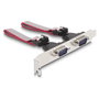 DeLOCK Mini PCIe Karte Full Size a 2 x Seriell RS-232 D-Sub 9 Pin - Tarjeta de Expansión con 2 Puertos Serie para Windows y Linux
