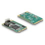 DeLOCK Mini PCIe Karte Full Size a 2 x Seriell RS-232 D-Sub 9 Pin - Tarjeta de Expansión con 2 Puertos Serie para Windows y Linux