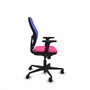 PIQUERAS Y CRESPO Silla de oficina Jorquera con mecanismo Sincro, Rosa y Azul