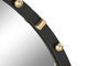 DKD Home Decor Espejo Moderno Negro Dorado 3.5 x 90 x 90 cm Hierro Cristal