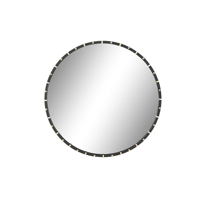 Espejo de pared Home ESPRIT Negro Dorado Moderno 90 x 3,5 x 90 cm