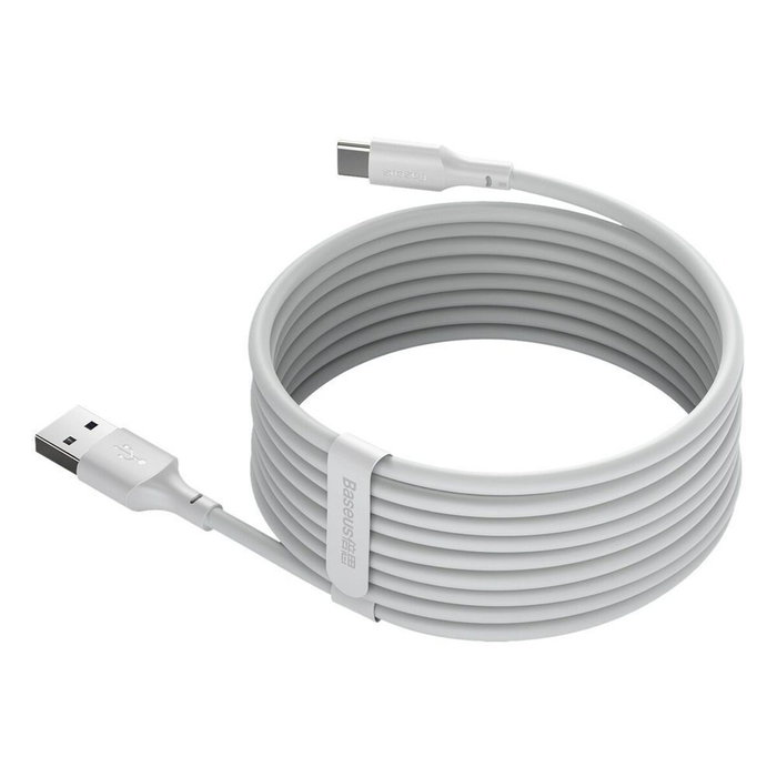 Baseus Simple Wisdom Pack de 2 Cables USB a USB-C, 40W, 5A, 1.5m, Blanco