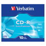 Verbatim CD-R DataLife Extra Protection 700MB 52x (Pack de 10 unidades Slim Case)