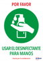 Avery Señales Adhesivas Usar Desinfectante para las Manos DIN A4 (Pack de 2 unidades)