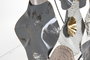 DKD Home Decor Decoración de Pared Metal Blanco 80x7x80 cm