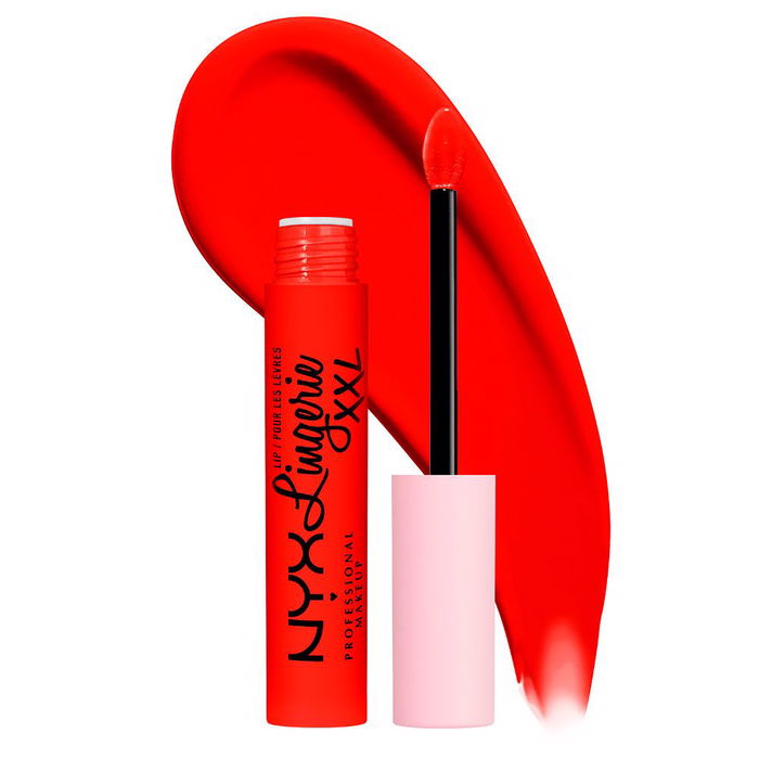NYX PROFESSIONAL MAKE UP LINGERIE XXL #27-on fuego Pintalabios Mate Larga Duración Rojo 16 Horas