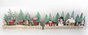 DKD Home Decor Calendario de Adviento de Madera RENO - Navidad Alpina