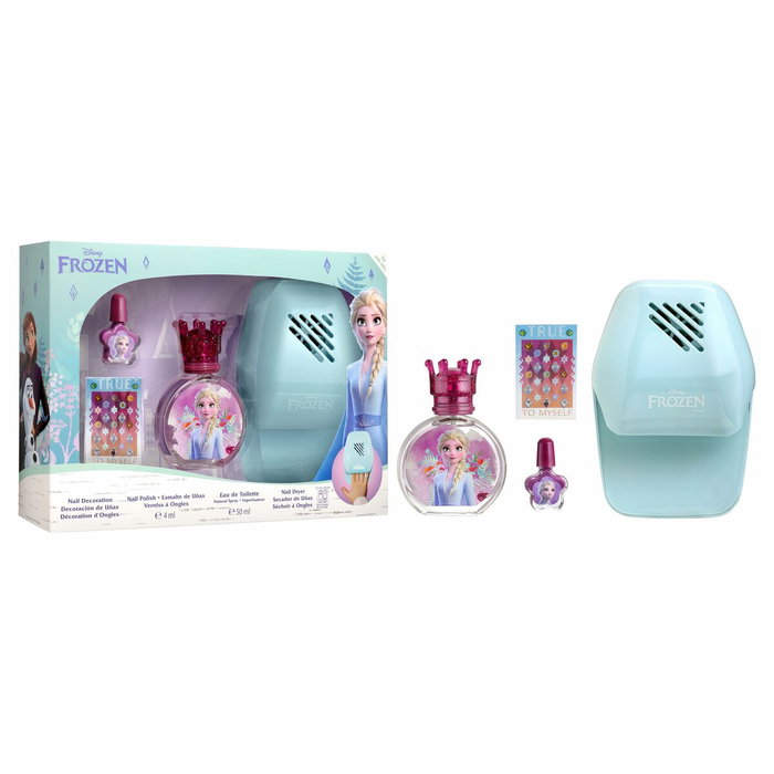 Disney Frozen Estuche Colonia 50 ml Vaporizador + Esmalte, Decoración y Secador de Uñas
