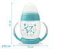 KioKids Soft Nordic Taza de Aprendizaje Estrellas Azul +6 Meses 270ml