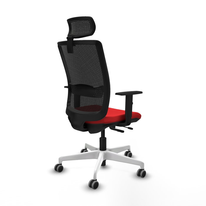 PIQUERAS Y CRESPO Silla de oficina Haches con mecanismo Sincro/Traslack, Rojo y Negro PIQUERAS Y CRESPO Silla de oficina Haches con mecanismo Sincro/Traslack, Rojo y Negro