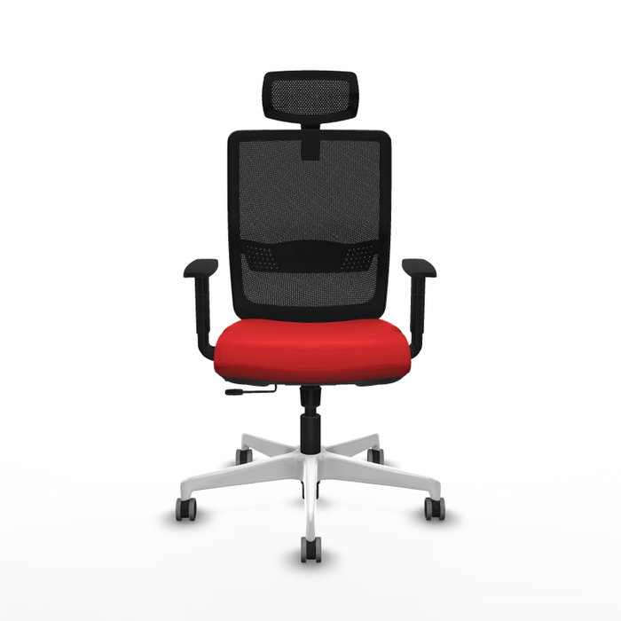 PIQUERAS Y CRESPO Silla de oficina Haches con mecanismo Sincro/Traslack, Rojo y Negro PIQUERAS Y CRESPO Silla de oficina Haches con mecanismo Sincro/Traslack, Rojo y Negro