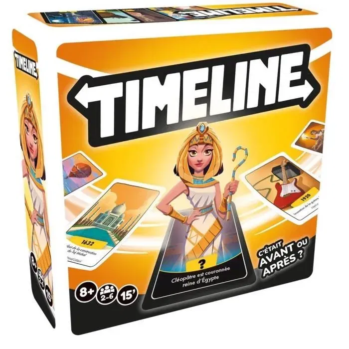 Asmodee ASM3558380126867 Timeline Clutch Box FR Idioma francés