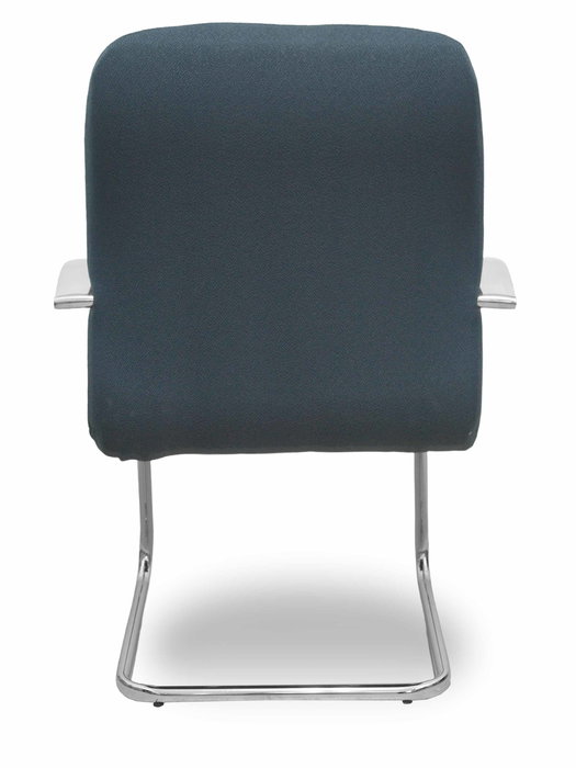 Silla Caudete confidente tapizada con Tela color Gris oscuro. Brazos fijos Silla Caudete confidente tapizada con Tela color Gris oscuro. Brazos fijos