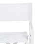 Silla Director Blanco Aluminio-Textileno 56 X 53 X 84 cm (Set de 2)