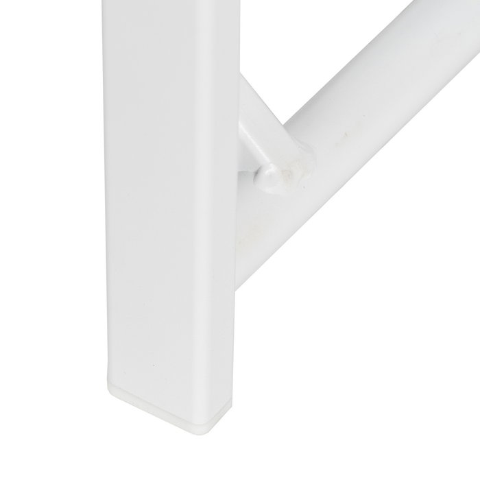 Silla Director Blanco Aluminio-Textileno 56 X 53 X 84 cm (Set de 2)