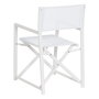 Silla Director Blanco Aluminio-Textileno 56 X 53 X 84 cm (Set de 2)