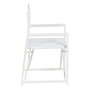 Silla Director Blanco Aluminio-Textileno 56 X 53 X 84 cm (Set de 2)