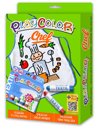 Tempera Instant Solida Playcolor One Textil Pack Chef (Tempera+Delantal) Tempera Instant Solida Playcolor One Textil Pack Chef (Tempera+Delantal)