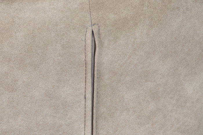 DKD Home Decor Silla de Microfibra Beige con Simil Piel