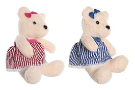 DKD Home Decor Set de 2 Peluches de Oso Rosa y Azul