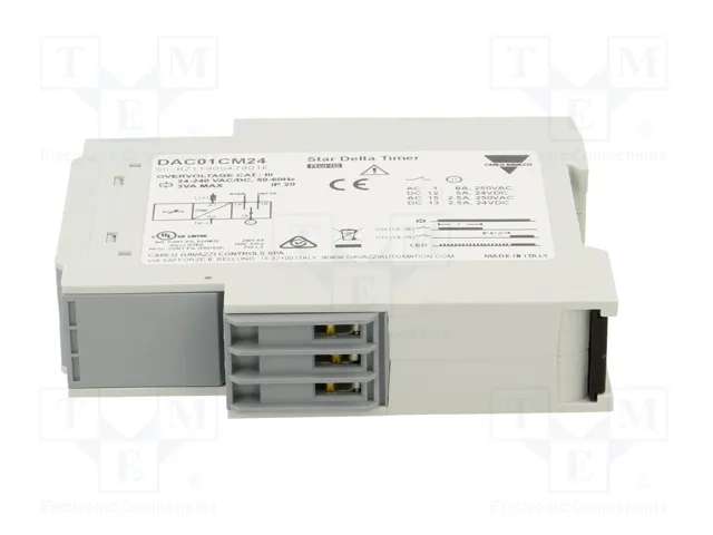 CARLO GAVAZZI DAC01CM24 Relé de tiempo SPDT 0,1÷600s