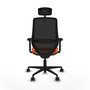 PIQUERAS Y CRESPO Silla de oficina Mardos Naranja y Negro