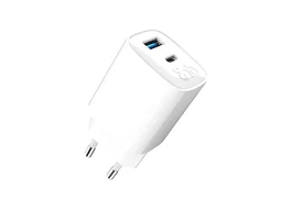 TNB Cargador de pared GaN 45W USB-C + USB-A Blanco