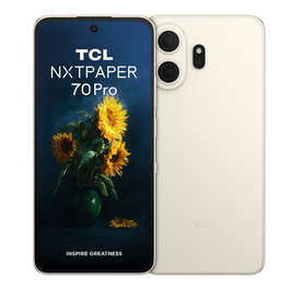 TCL 70 NXTPAPER Pro Smartphone 5G - Pantalla 6.9" NXTPAPER 4.0 120Hz, 8GB+256GB, Cámara 50MP, 5200 mAh, Android 16, IP68, Nebula Gold