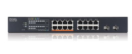 Zyxel XMG1915-18EP Switch Gestionado L2 2.5G Ethernet PoE 16 Puertos RJ45 2 Puertos SFP+ 180W