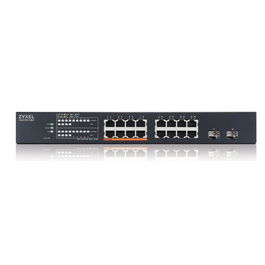 Zyxel Switch XMG1915-18EP L2 Gestionado - 16 Puertos 2.5G RJ-45, 2 Puertos SFP+, 8 Puertos PoE con 180W, 120 Gbit/s, Montaje Rack