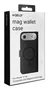 Celly Funda cartera para Apple iPhone 17 Air - Negro, compatible con MagSafe, con soporte de sobremesa y 3 bolsillos para tarjetas, piel sintética, resistente a rayones