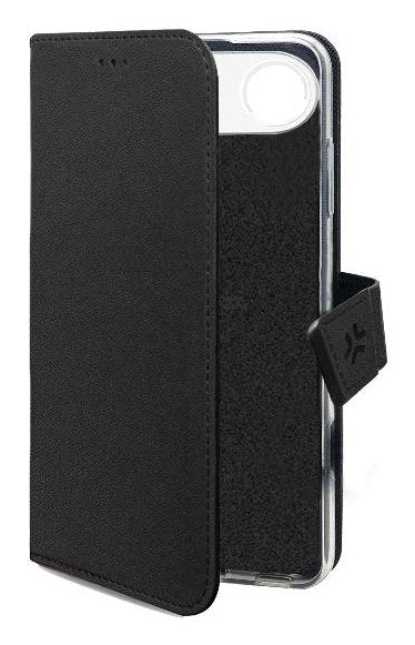 Celly Funda cartera para Apple iPhone 17 Air - Negro, compatible con MagSafe, con soporte de sobremesa y 3 bolsillos para tarjetas, piel sintética, resistente a rayones Celly Funda cartera para Apple iPhone 17 Air - Negro, compatible con MagSafe, con soporte de sobremesa y 3 bolsillos para tarjetas, piel sintética, resistente a rayones